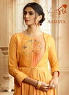 VOUCH AASHNA Latest Fancy Designer Heavy Festive Wear Pure Rayon Cotton Embroidery With Hand Work Gown Collection